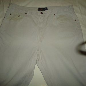 LEVIS White Jeans Relaxed Fit 38w X 34L